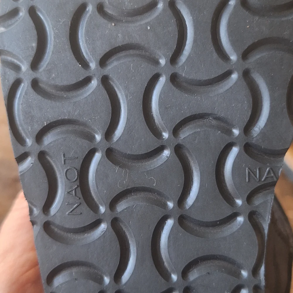 Naot Black Leather Slide Sandal - Picture 4 of 6